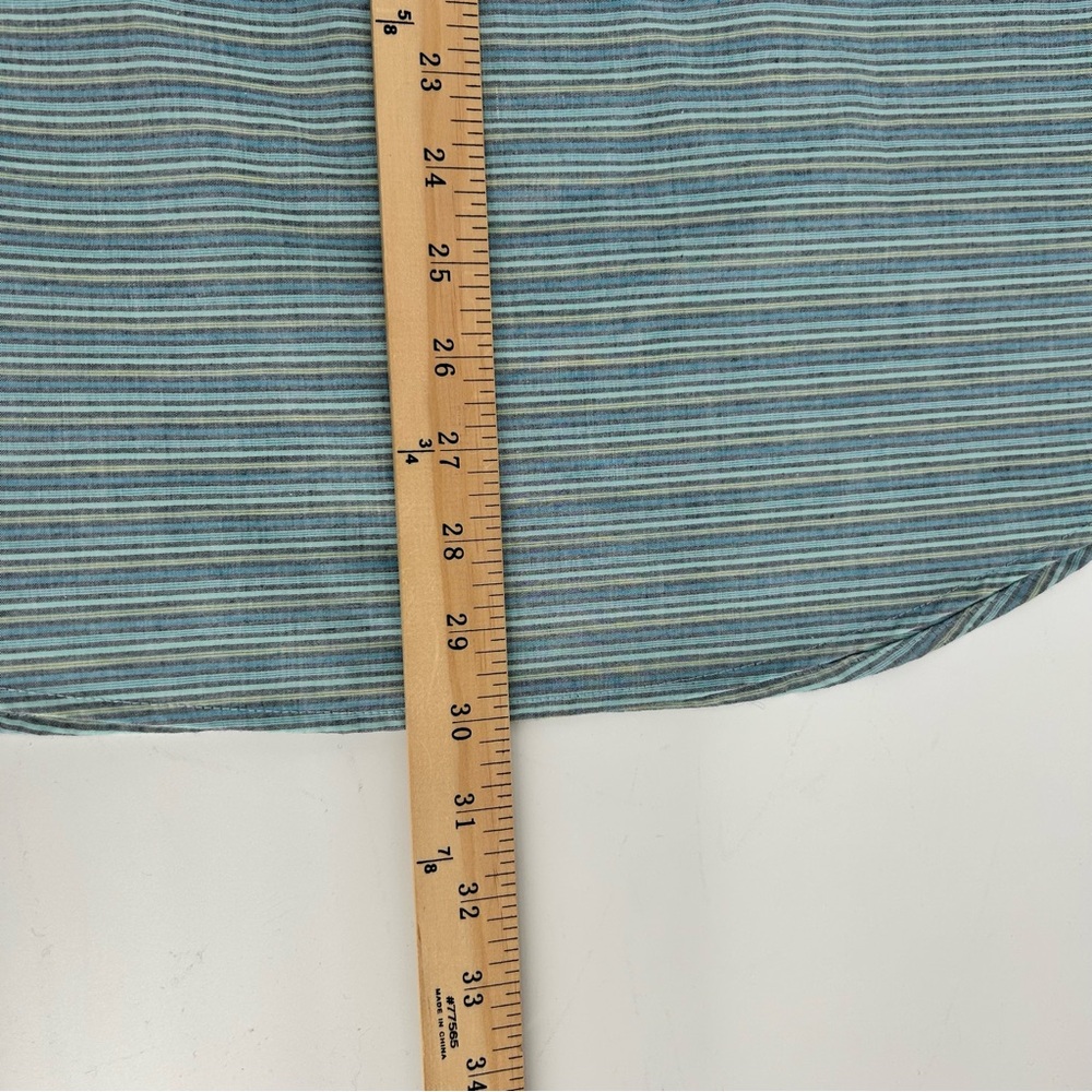 Penguin Munsingwear Shirt Mens XL Blue Stripe Button Down Quiet Luxury Coastal - Picture 8 of 9